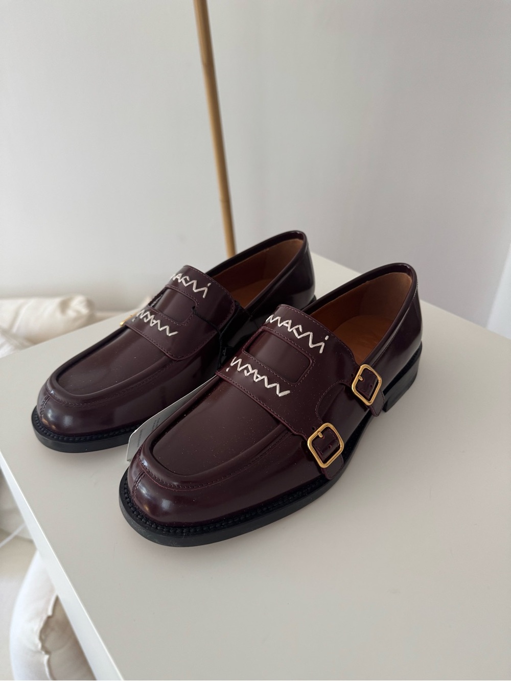 Marni Bordeaux Bambi Loafers